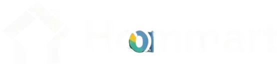 hoomart white logo