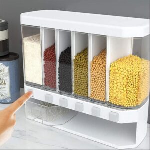 6-Grid Wall-Mounted Food Dispenser