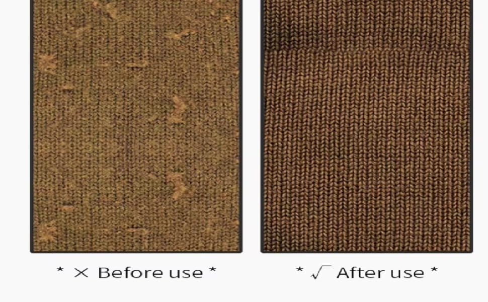 lint remover - before after use